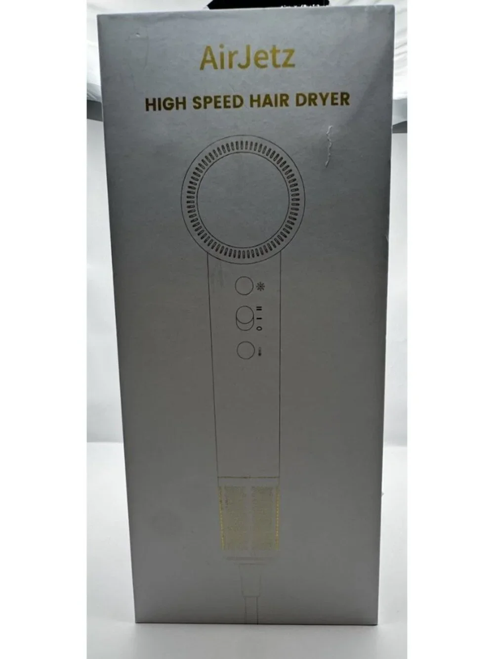 High Speed Ionic Technology Blow Dryer Fast Drying No Frizz Healthier Hair White